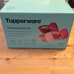 Tupperware Heritage Pink Set NIB - Never used